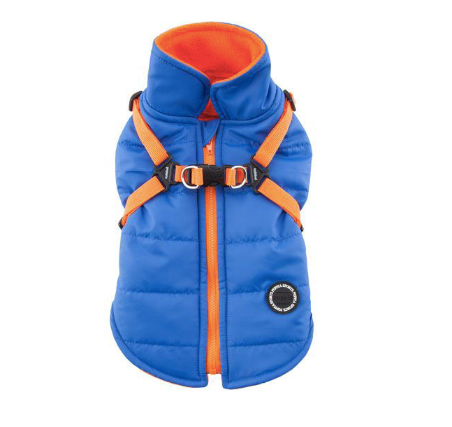 Puppia Winter Dog Coat with Integrated Harness