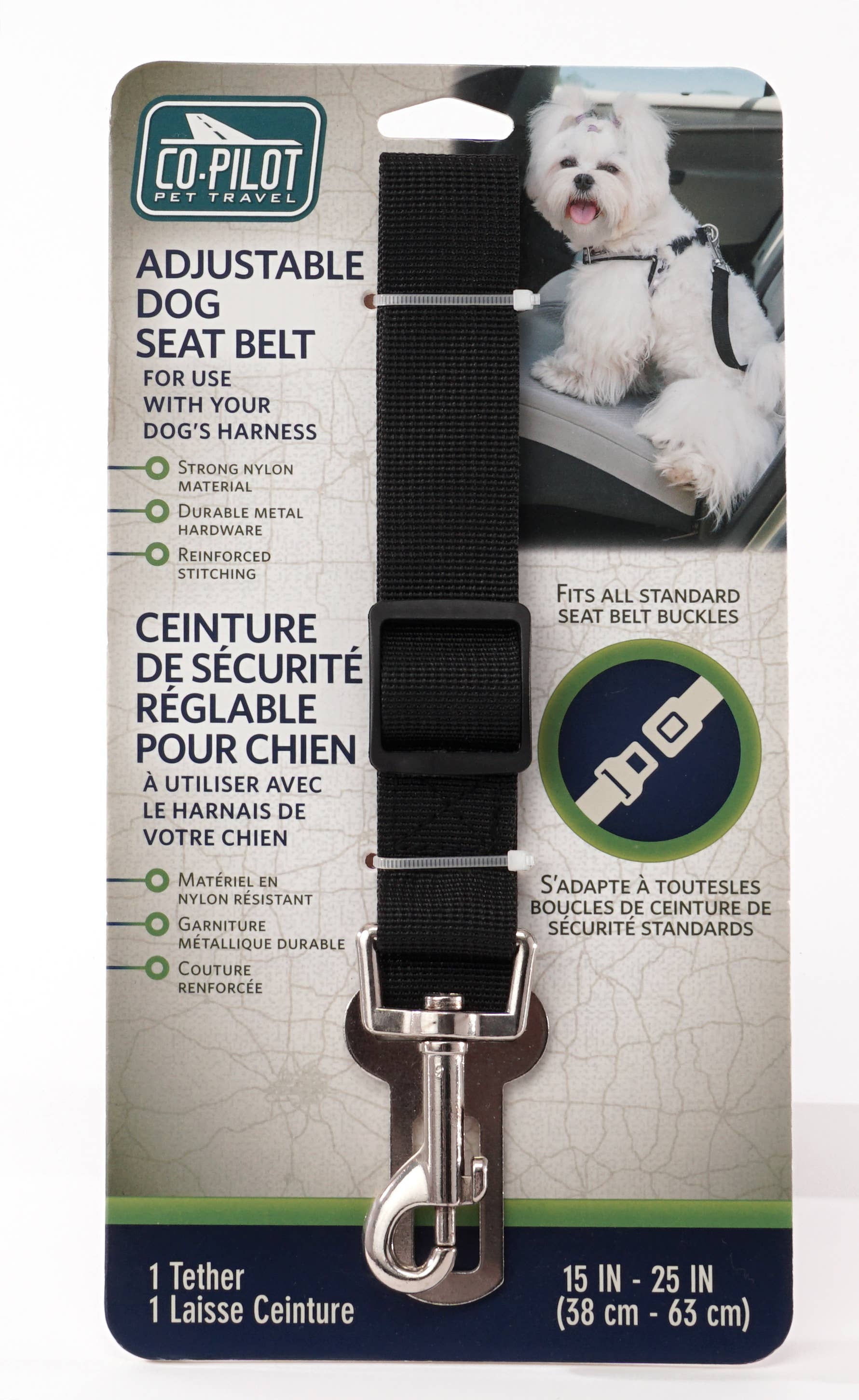 Precious Tails Co-Pilot Adjustable Dog Seat Belt – Pets 51