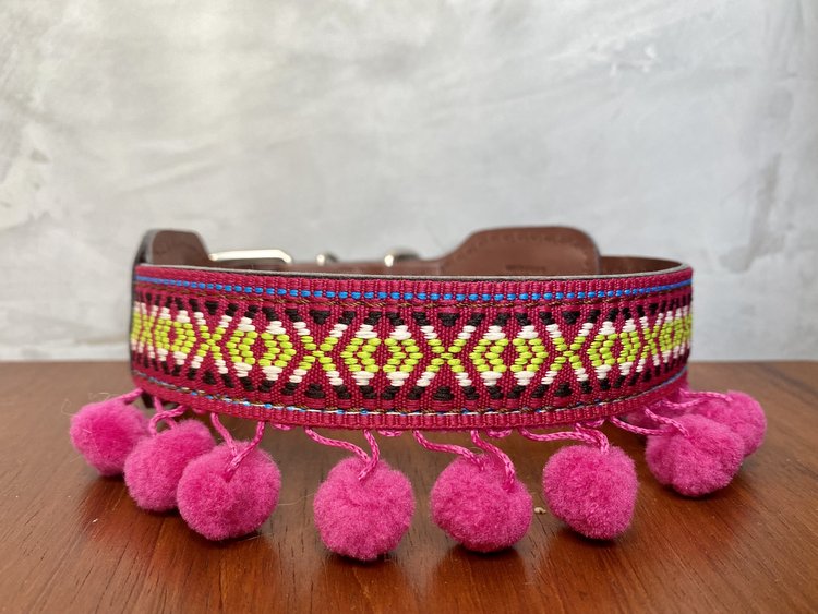Pom Pom Handmade Unique Dog Collars