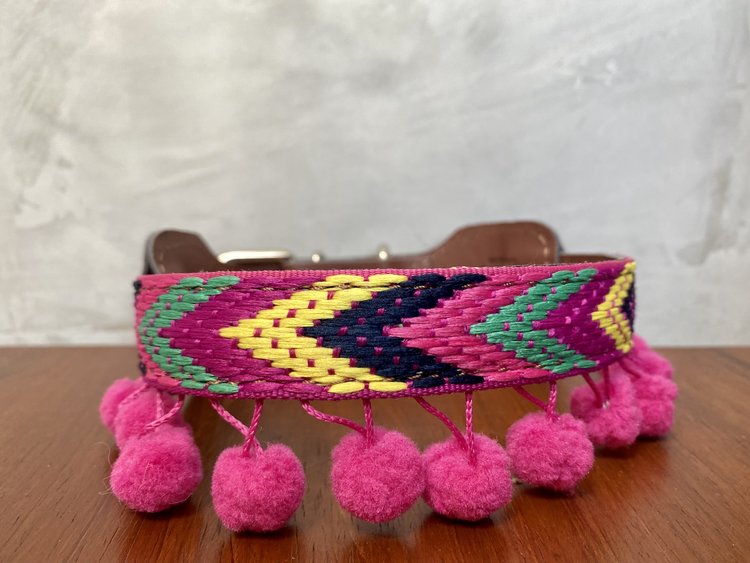 Pom Pom Handmade Unique Dog Collars