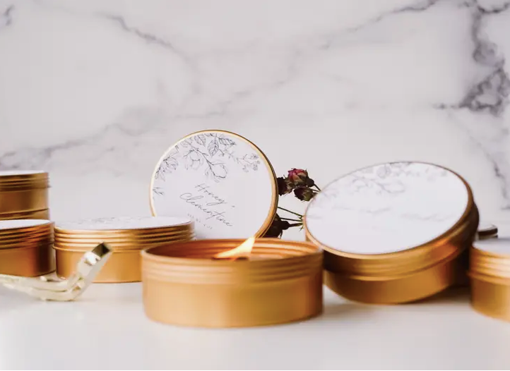 Golden Travel Mini Candle